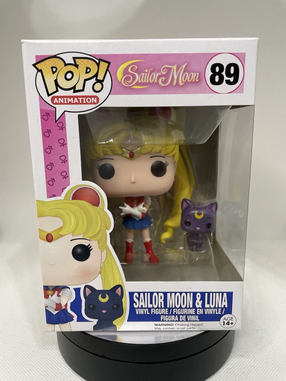 Funko Pop! Sailor Moon w/ Luna #89 Mint With Pop Protector